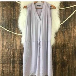 Designer Vince tunic top/dress tie waist lavender